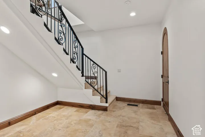 Entryway to the attached 2 car garage