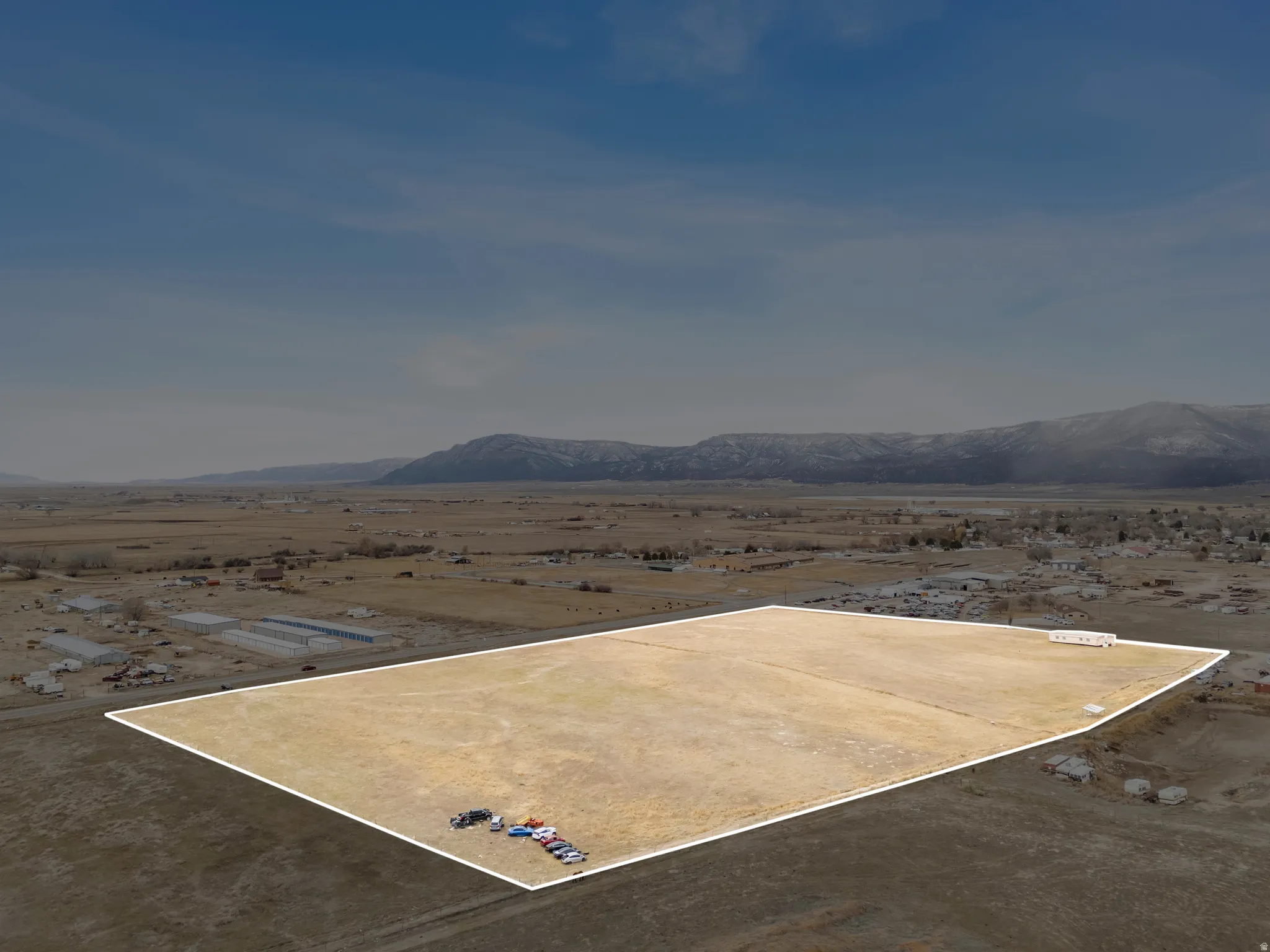 View of rural area with a mountain backdrop