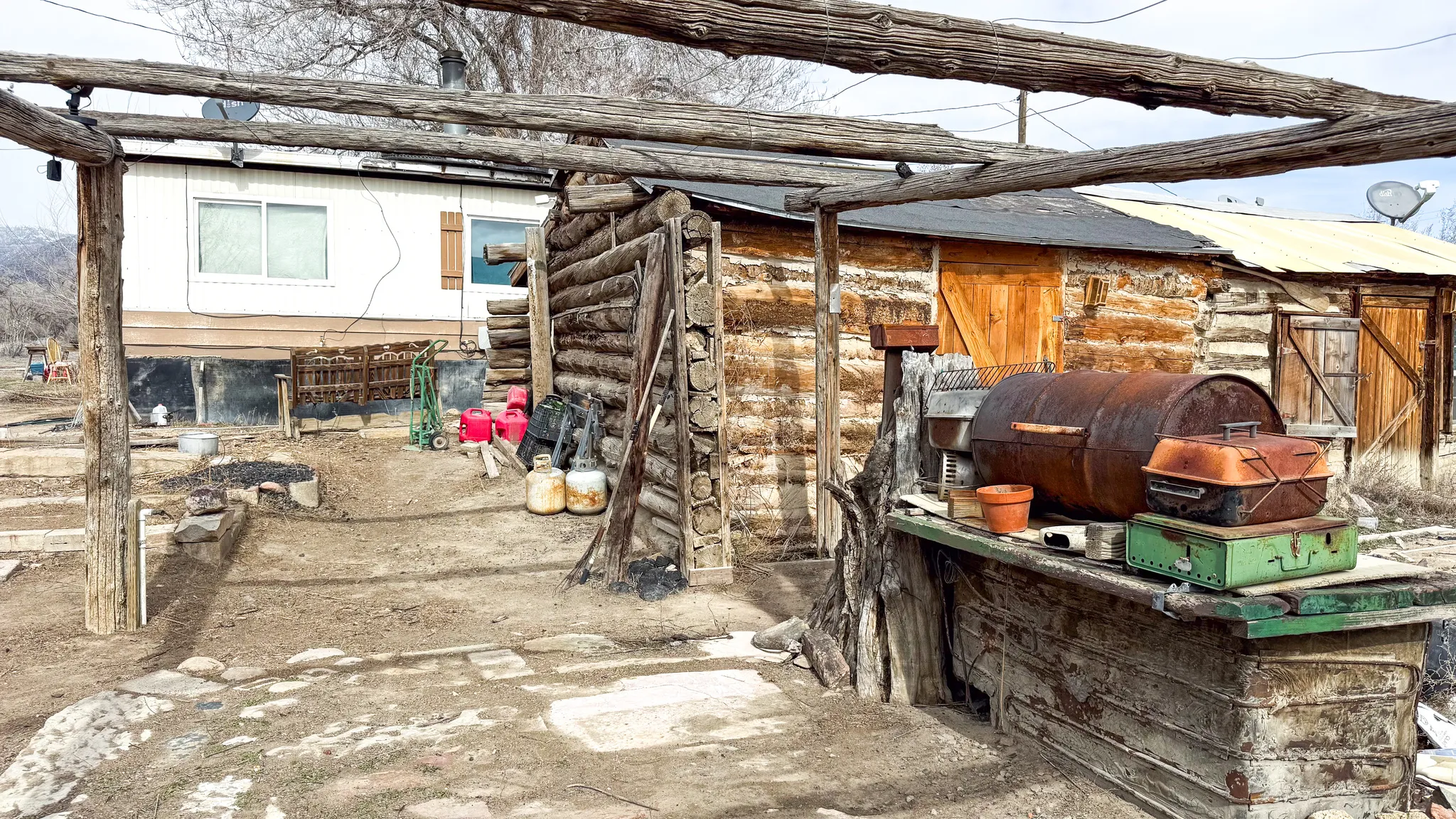 Exterior space featuring outdoor cooking area