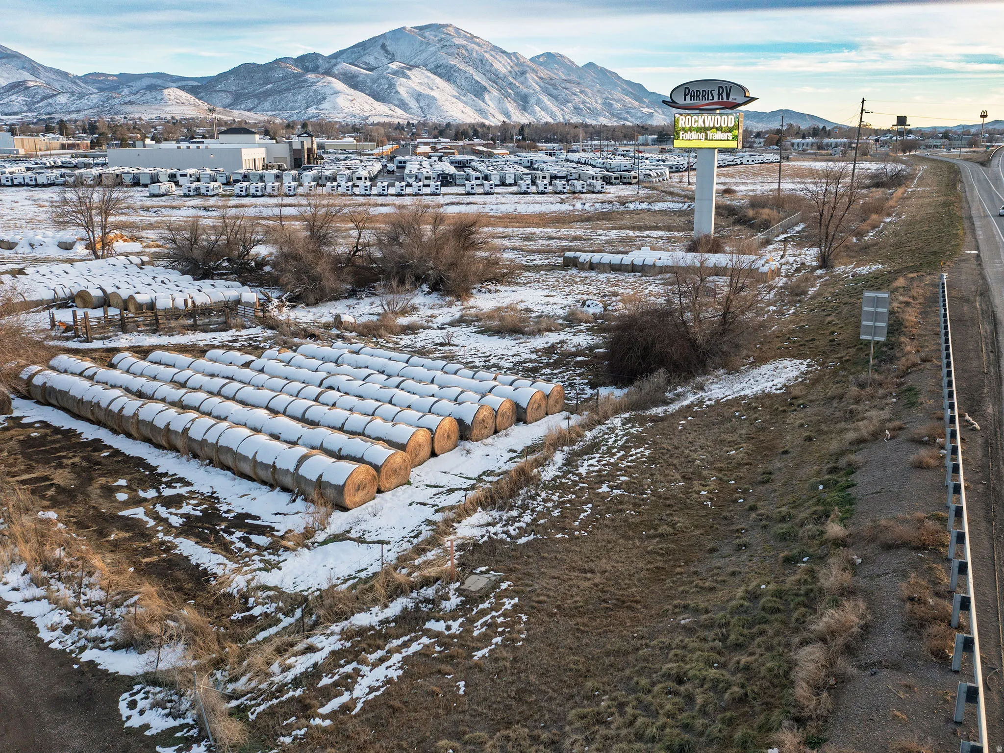 View of mountain background