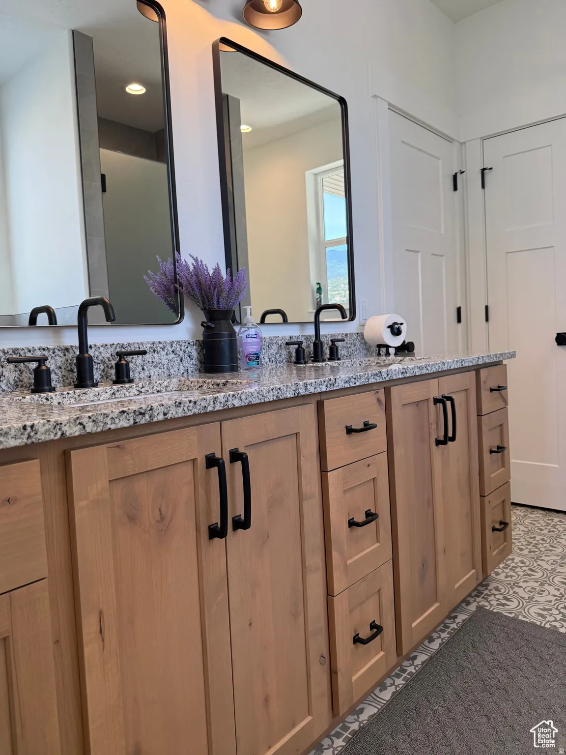 Full bath with double vanity