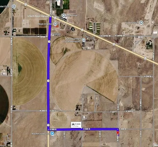 Map / location with property boundaries highlighted