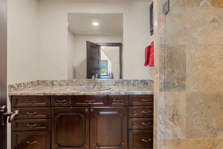 Full bath with vanity