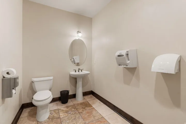 Bathroom with toilet and a sink