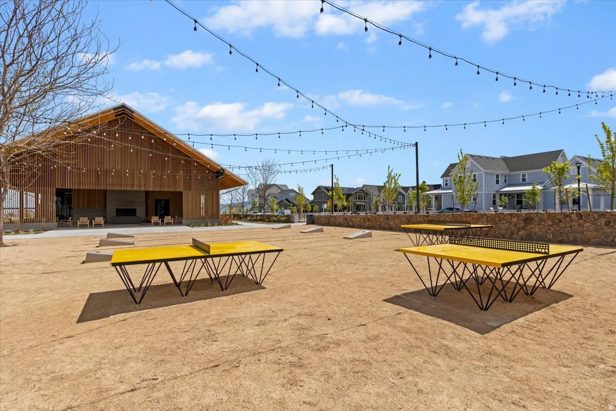 View of community featuring a patio area and a residential view