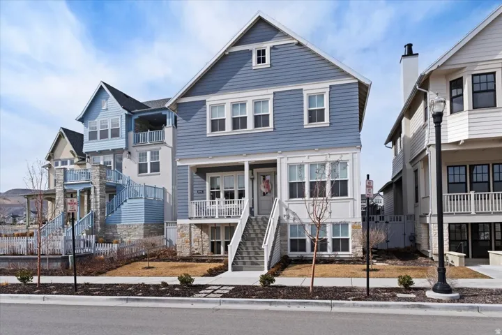 View of front of home featuring stairs