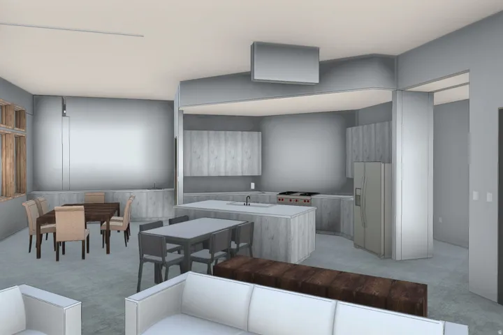 Laundry room with light carpet and a sink