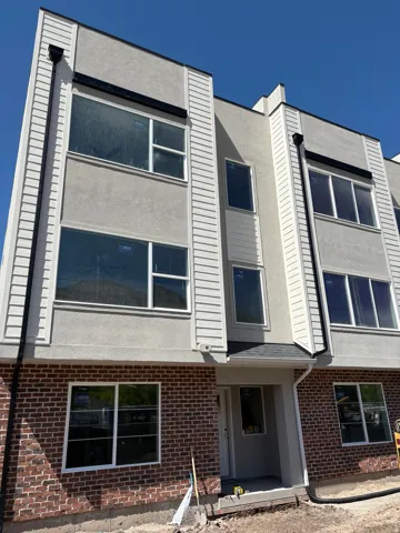 Front of the townhomes