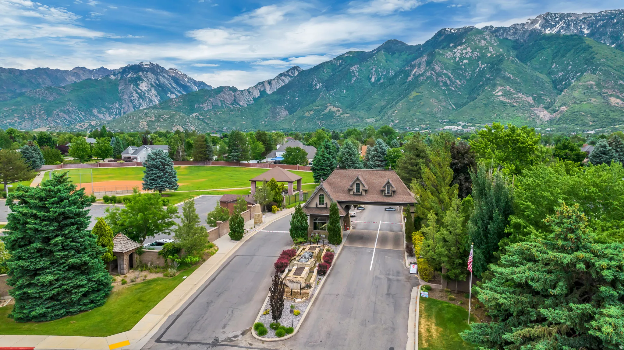 View of mountain background