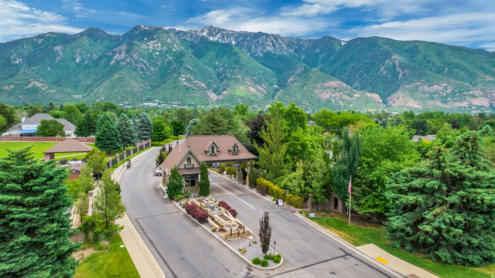 View of mountain background