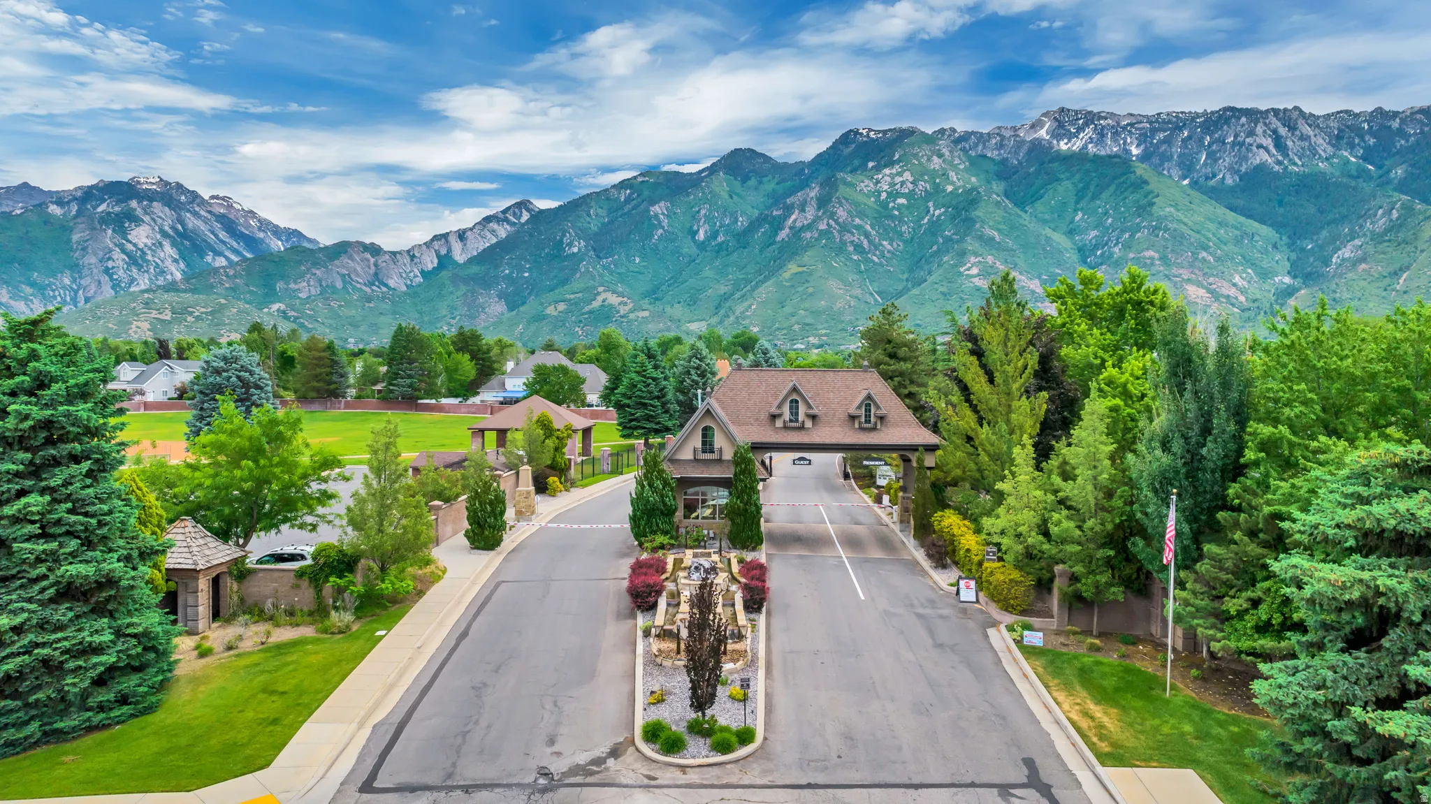 View of mountain background