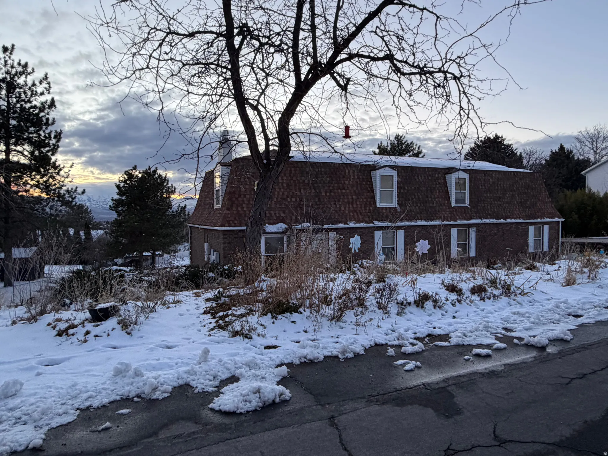 View of snowy exterior