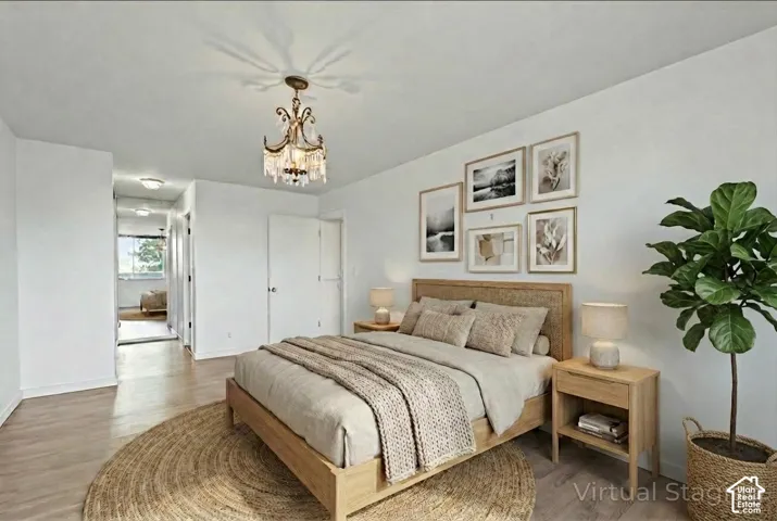 Virtually Staged bedroom