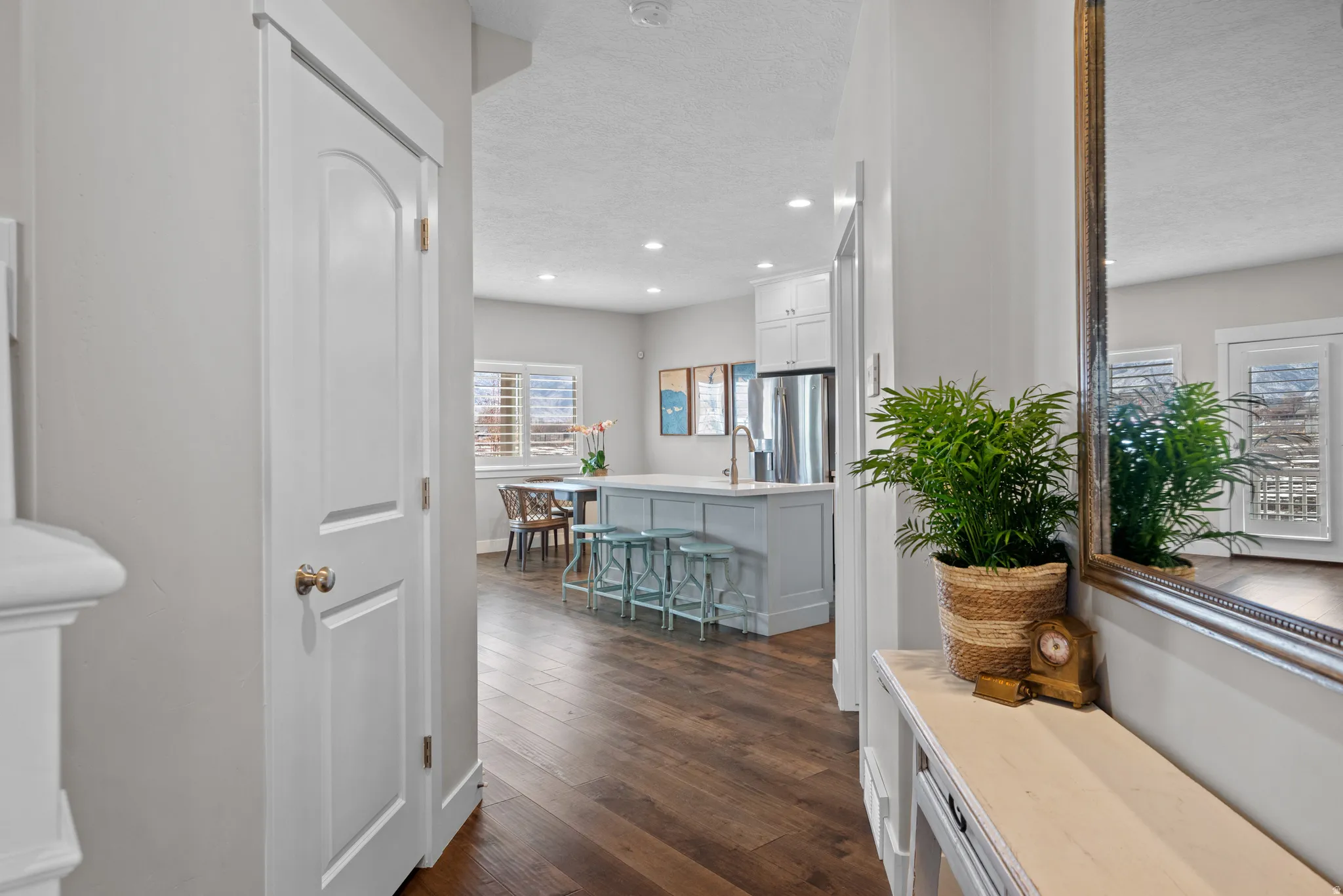 Hardwood floors throughout the entire home