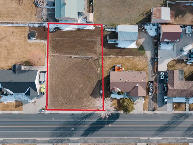 View of property location with property parcel outlined