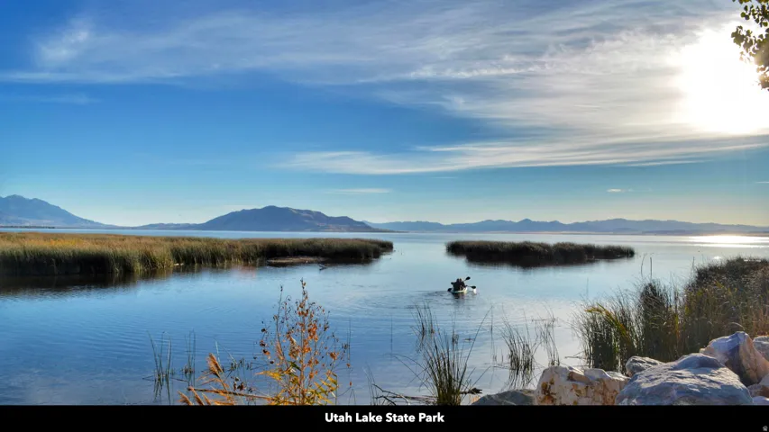 Water view with a mountain backdrop