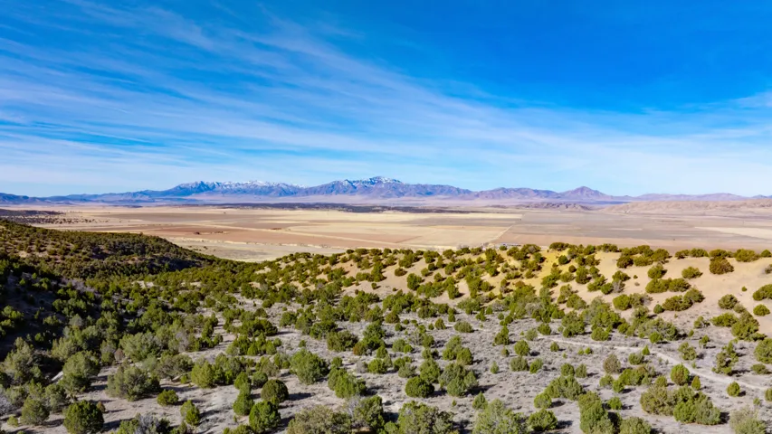 View of mountain background featuring a desert landscape