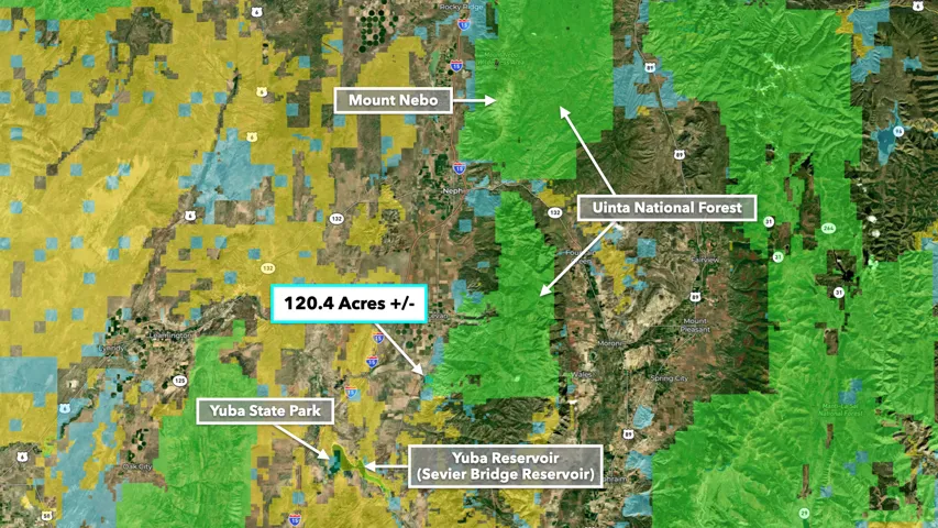 Map / location with property parcel outlined