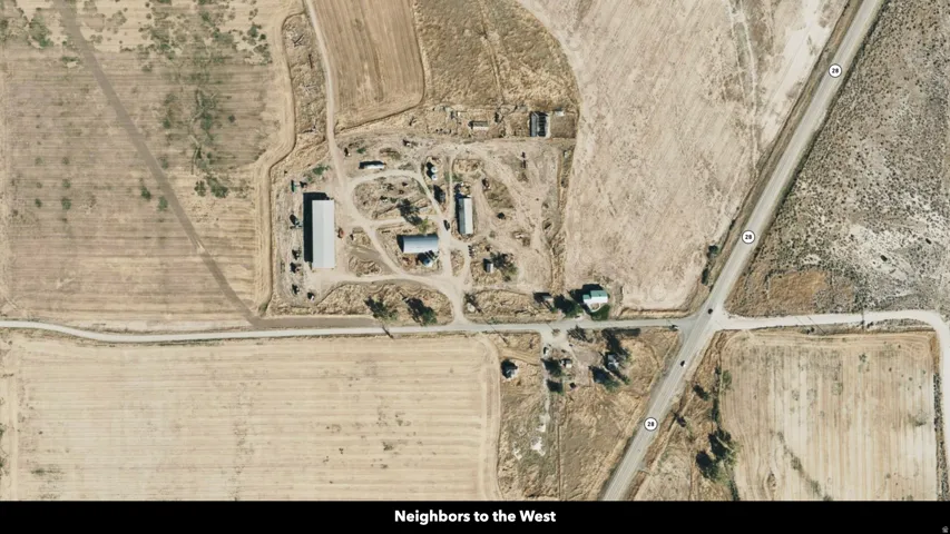 Aerial view of property's location