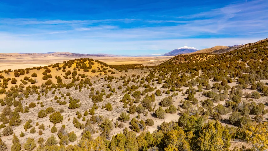 View of mountain background featuring a desert landscape and rural landscape