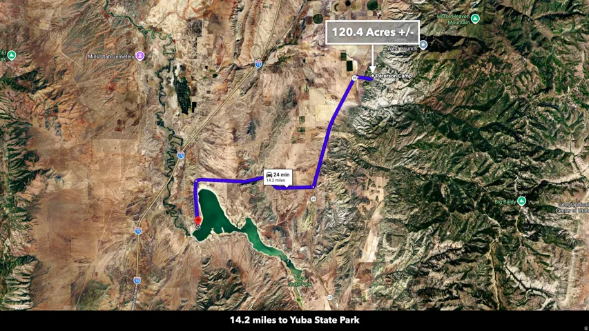 Map / location with property boundaries highlighted