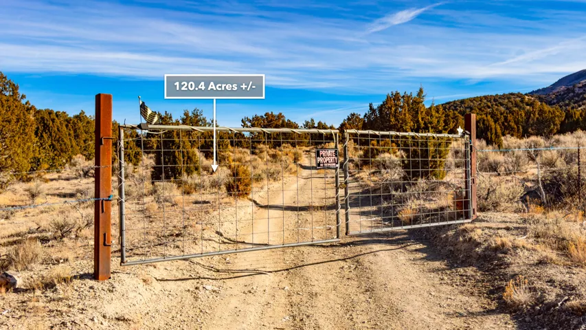 View of dirt / gravel road with a gate, a gated entry, and a view of rural / pastoral area
