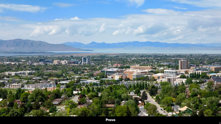 View of urban area featuring a mountainous background