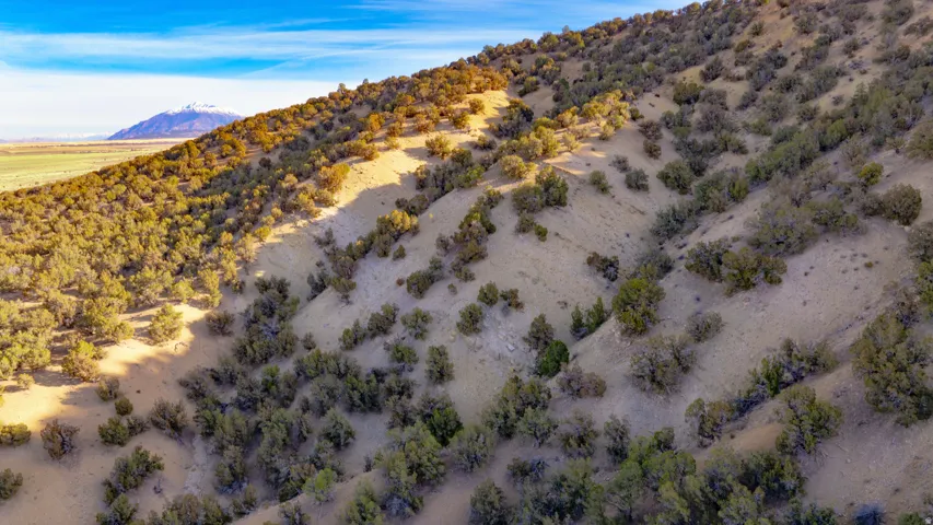 Mountain view with a desert landscape and rural landscape
