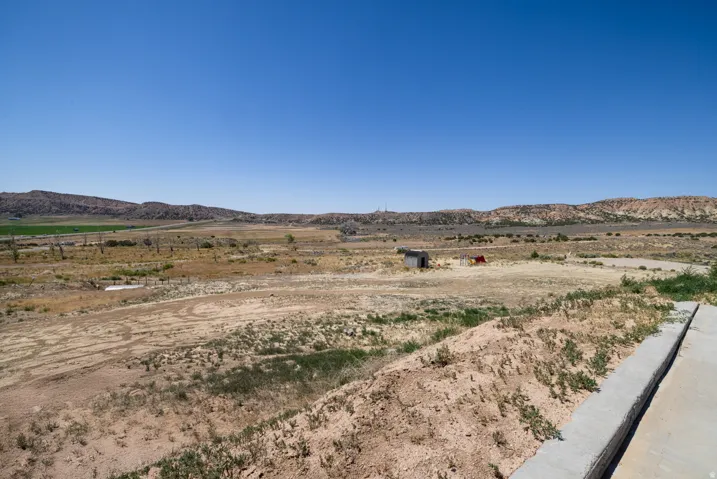 View of mountain background with rural landscape