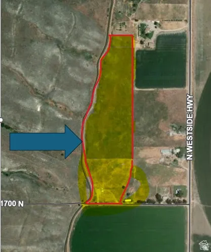 Map / location featuring property parcel outlined