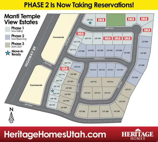 Map showing property parcels