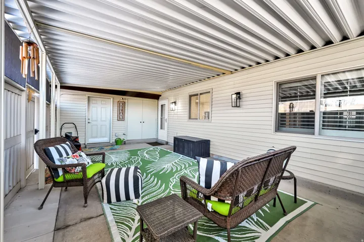 View of patio featuring an outdoor living space