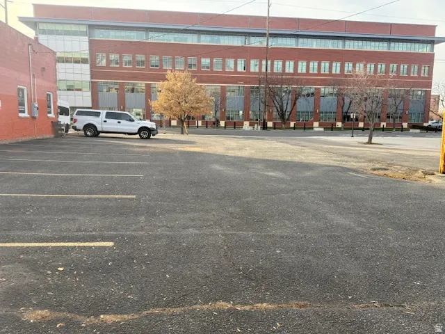 View of uncovered parking lot