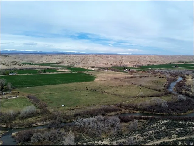Mountain view with rural landscape