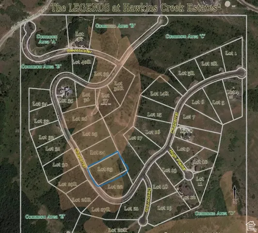 Aerial view of property's location