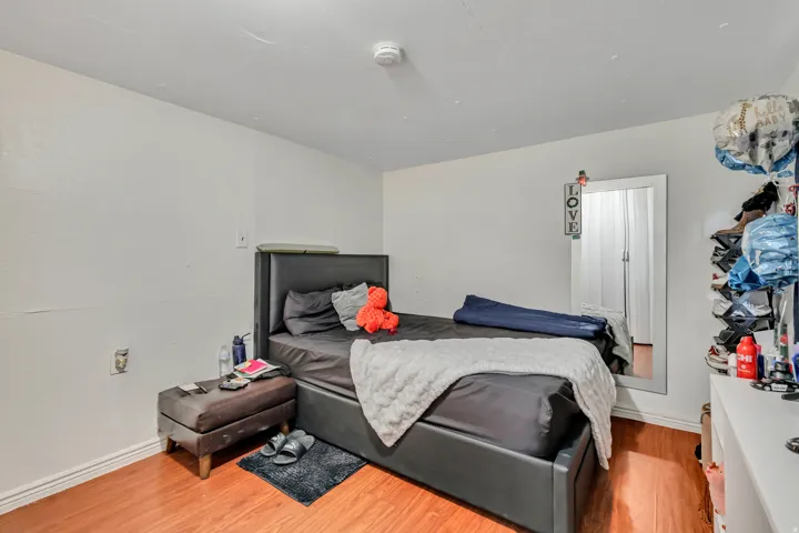 Bedroom featuring light wood-style flooring