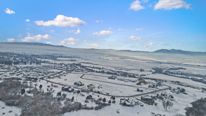 Bird's eye view of mountains