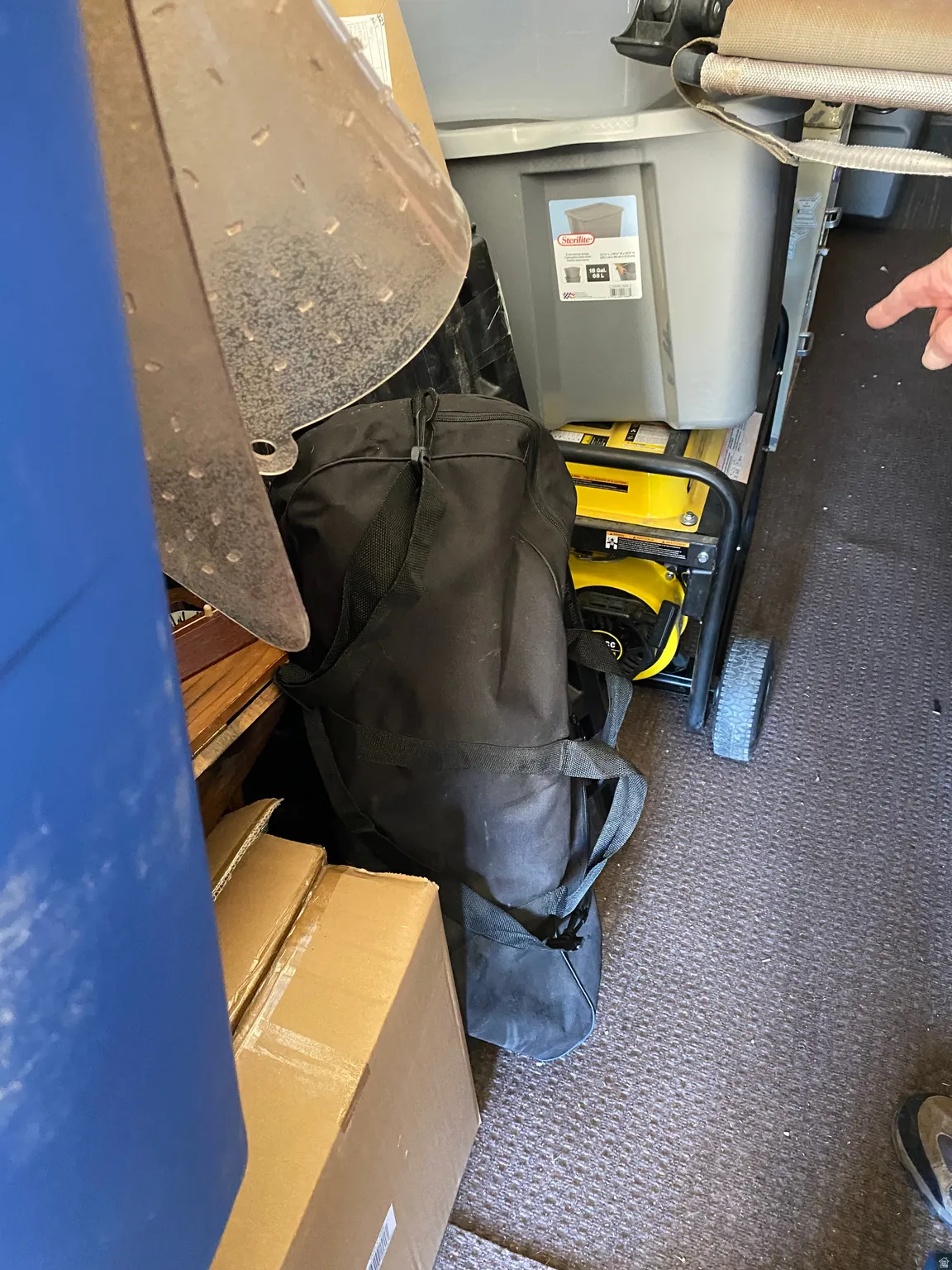 View of storage area