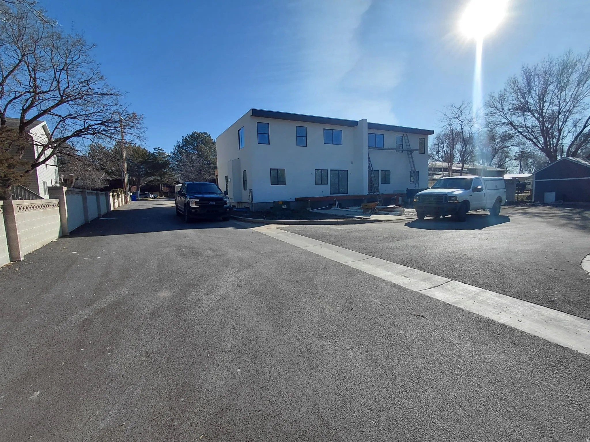 View of asphalt road