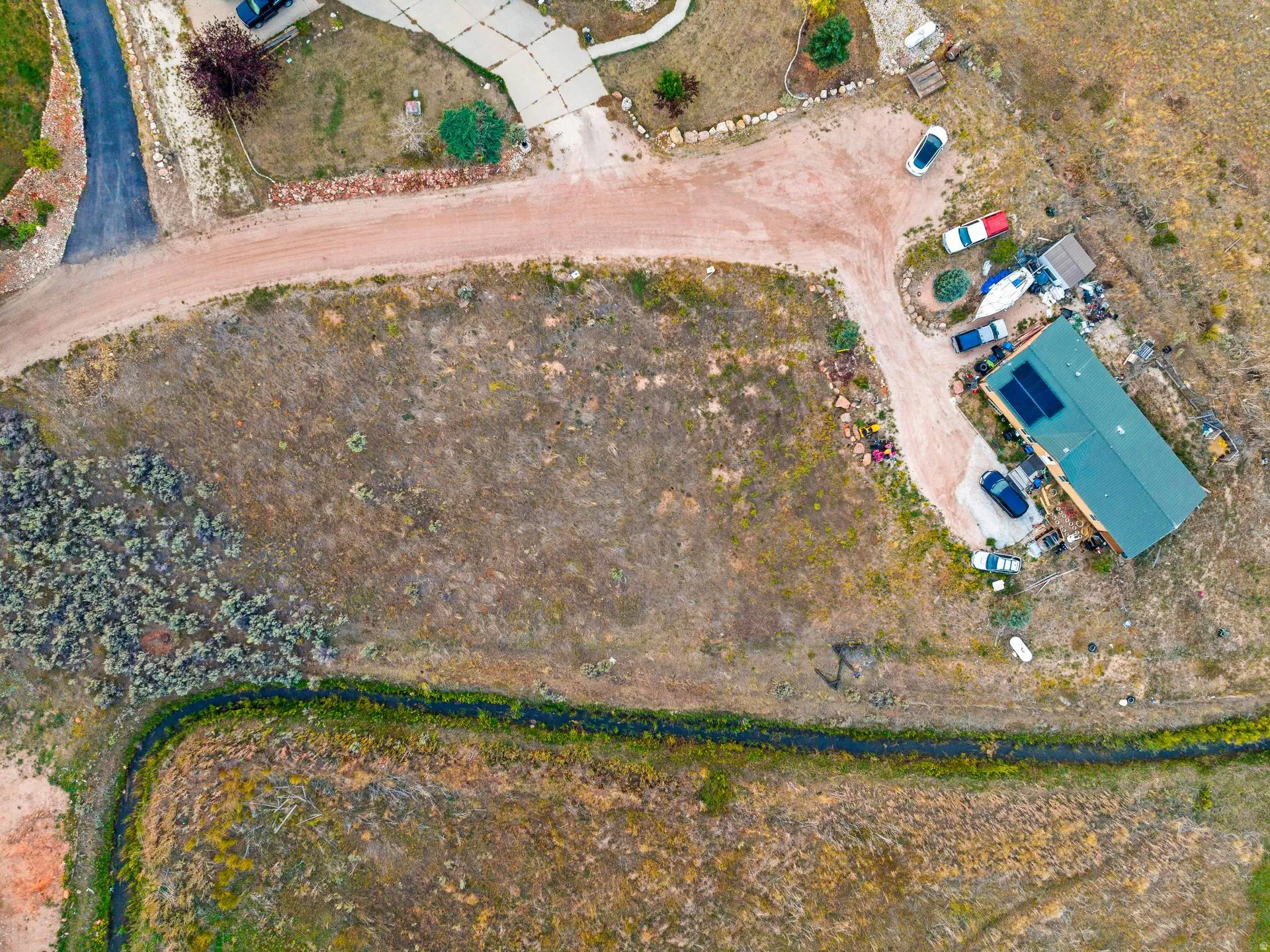 Aerial view of property's location