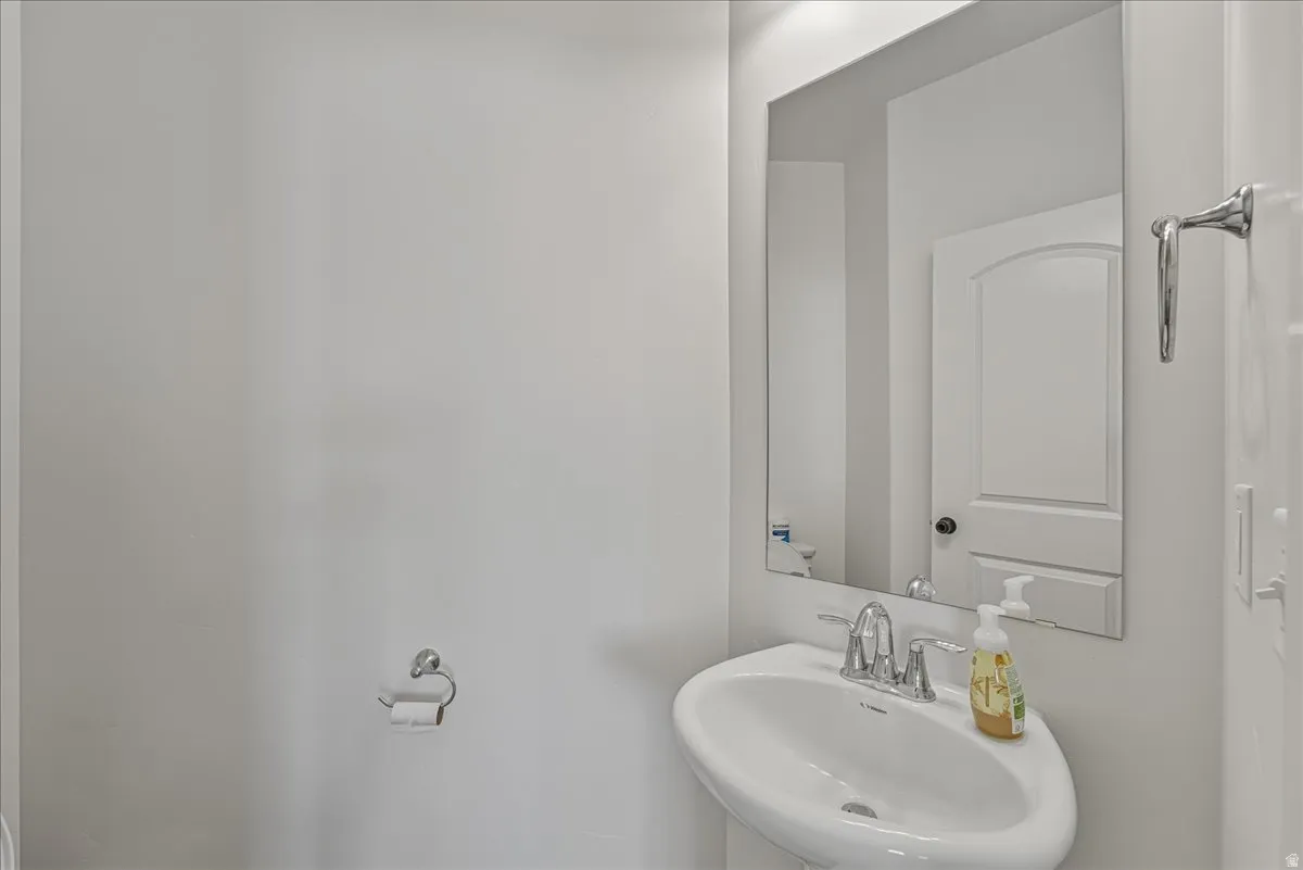 Half bath with a sink