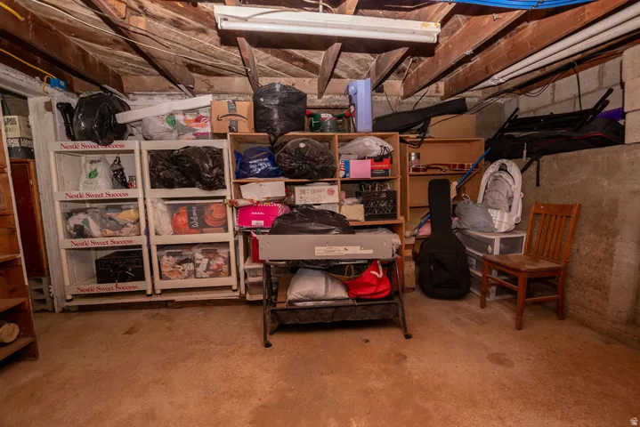 View of storage area