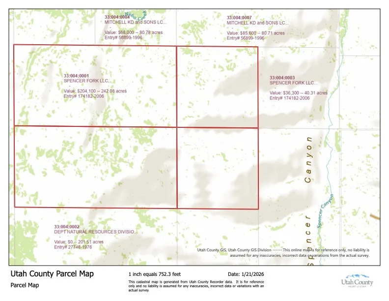 33:004:0001 - Map Parcel 1