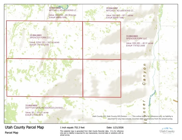 33:004:0001 - Map Parcel 1