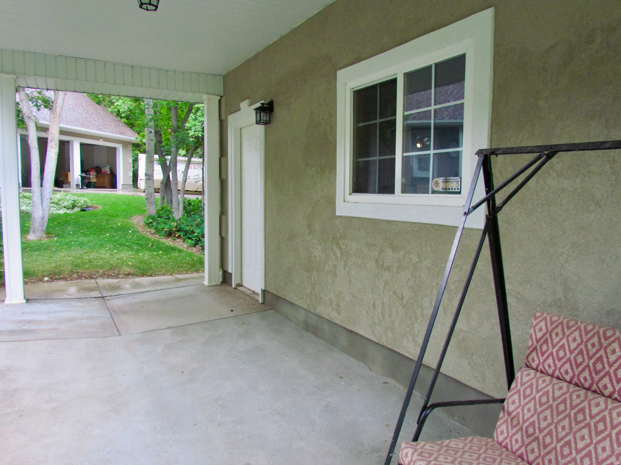 Private patio