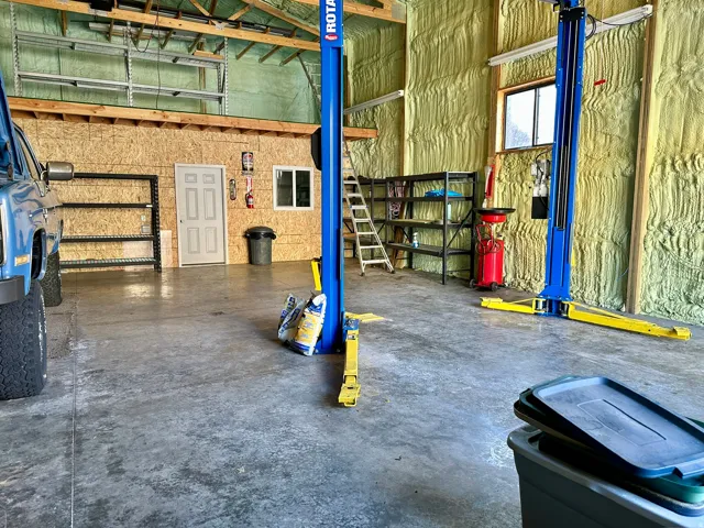 RV garage interior
