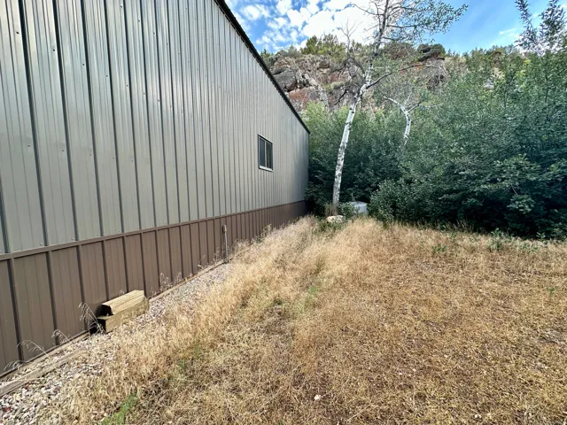 RV garage side view