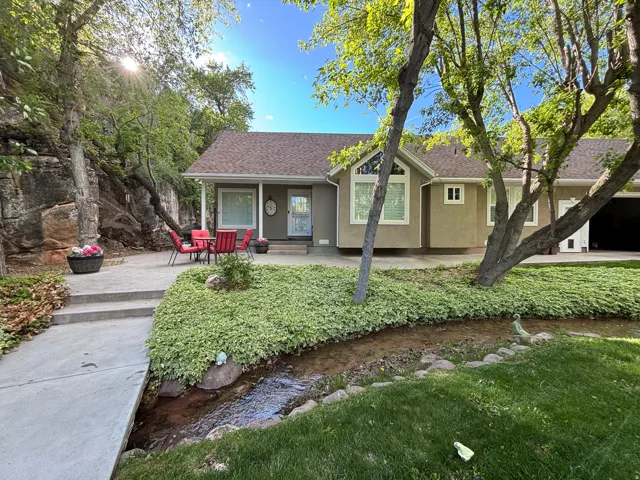Stream run through the property