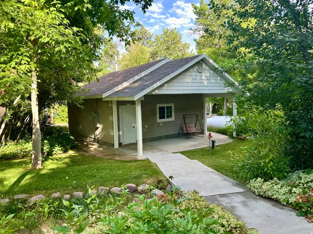 Back of detached garage