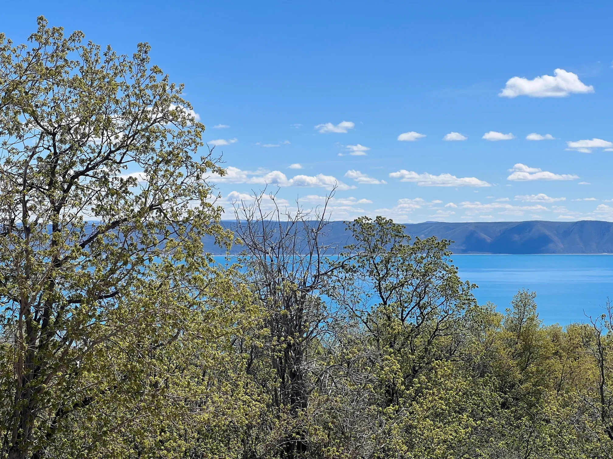 Water view with mountains